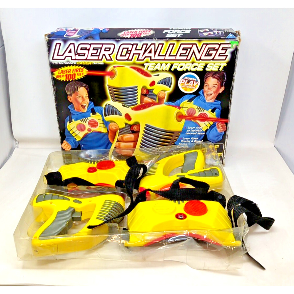 Vintage 1998 ToyMax Laser Yellow Rare Challenge Team Force Set 80504 Fast Ship